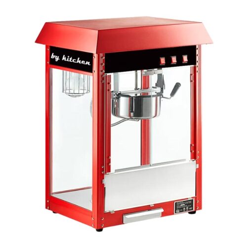 By Kitchen DPM-K Popcorn Mısır Patlatma Makinesi, 56x41x7 cm, Kırmızı - By Kitchen