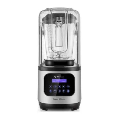 By Kitchen Vortex Silencer Цифровой барный блендер с шумоподавляющей крышкой, 2 л, 1800 Вт, серый - By Kitchen