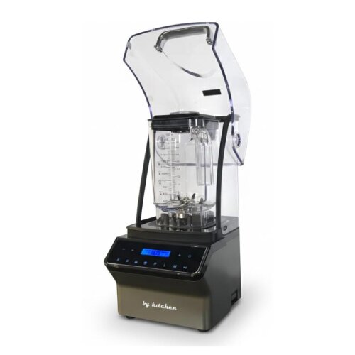 By Kitchen Vortex Silencer Pro Gürültü Önleyici Kapaklı Dijital Bar Blender, 2 L, 1800 W, Gri - By Kitchen