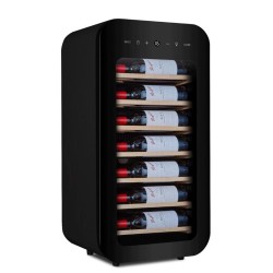 By Kitchen WC.22B1 Wine Cabinet with Sliding Shelf, Black - By Kitchen