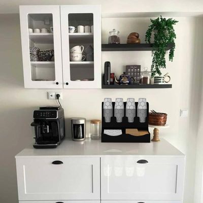Cafemarkt 16 Oz Bardak Uyumlu Çay ve Kahve Organizasyon Standı - 4