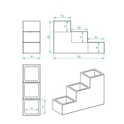 Cafemarkt 3 Compartment 3 Layers Syrup and Sauce Stand, Black - 4