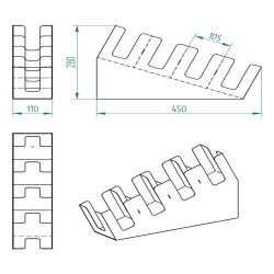 Cafemarkt 4 отделения 16 унций Картонный стакан 3 отделения Соломинка для размешивания и подставка для конфет, черный - 5