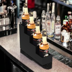 Cafemarkt 4 Compartment 4 Layers Syrup and Sauce Stand, Black - 3