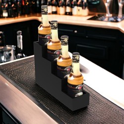 Cafemarkt Подставка для сиропов и соусов с 4 отделениями, черная - 7