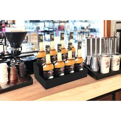 Cafemarkt 8 Bölmeli 2 Katlı Şurup ve Sos Standı, Siyah - 5