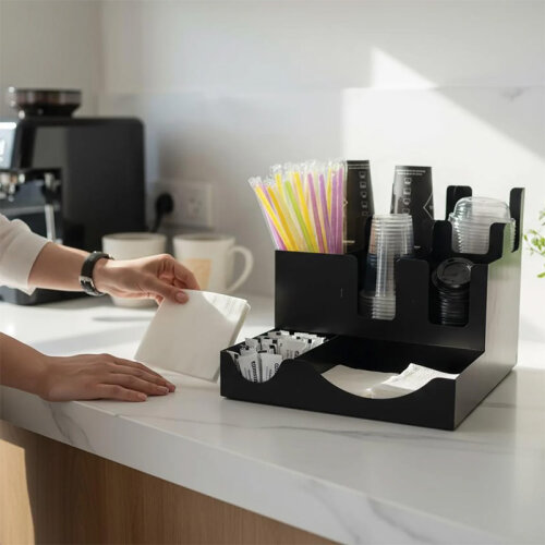 Cafemarkt 8 Bölmeli 8-16 Oz Bardak Uyumlu Karton Bardak ve Kapak Standı - 4