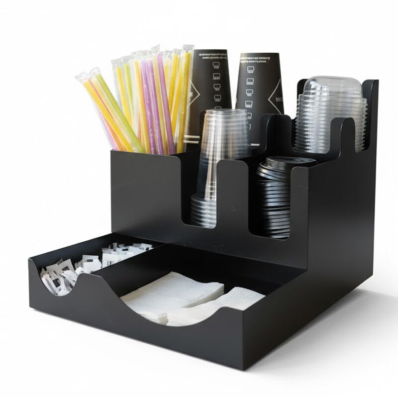 Cafemarkt 8 Bölmeli 8-16 Oz Bardak Uyumlu Karton Bardak ve Kapak Standı - Cafemarkt