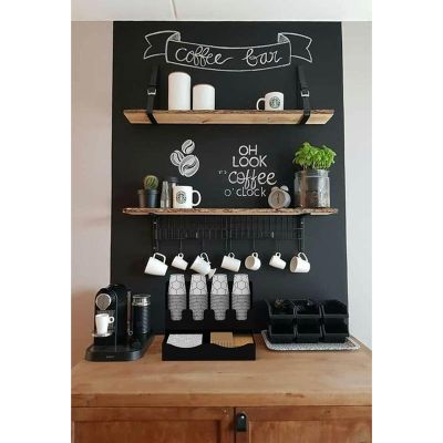 Cafemarkt 8 Oz Bardak Uyumlu Karton Bardak Standı, 32x20x25 cm, Siyah - Cafemarkt