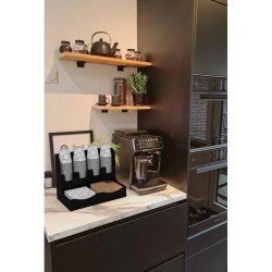 Cafemarkt 8 Oz Bardak Uyumlu Karton Bardak Standı, 32x20x25 cm, Siyah - 6