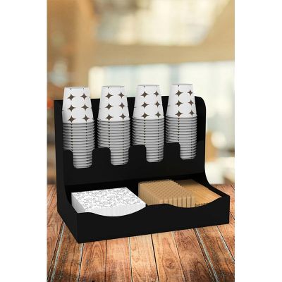 Cafemarkt 8 Oz Bardak Uyumlu Karton Bardak Standı, Siyah - 10