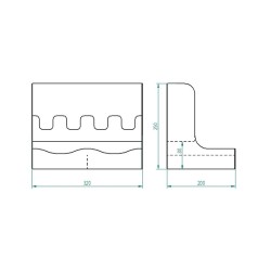 Cafemarkt 8 Oz Cup Compatible Cardboard Cup Stand, Black - 7