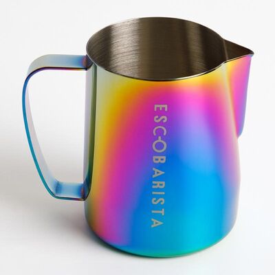 Escobarista Barista Space Latte Pitcher, 600 ml, Gökkuşağı - 1