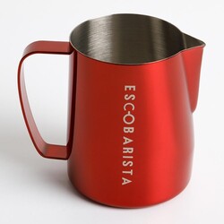 Escobarista Barista Space Latte Pitcher, 600 ml, Ateş Kırmızı - Thumbnail