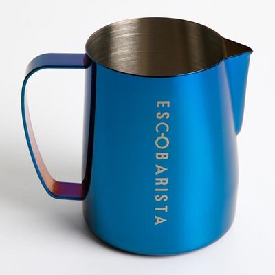 Escobarista Barista Space Latte Pitcher, 600 ml, Saks Mavi - 1