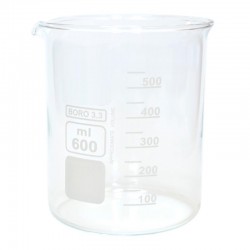 Cafemarkt Beaker Form Borosilicate, Short, 600 ml - Cafemarkt