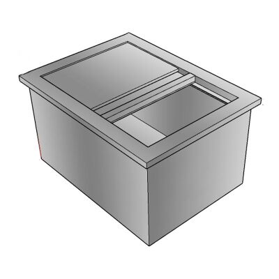 Cafemarkt Built-in Ice Pool with Sliding Door, 60x44x35 cm - Cafemarkt