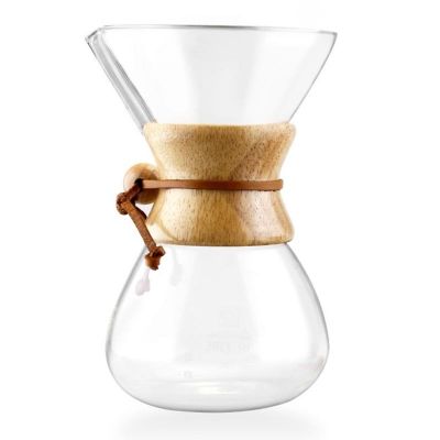 Epinox CK-600A Ahşap Tutacaklı Chemex, 600 ml, 4 Bardak - Epinox