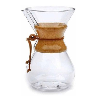 Epinox CK-800A Ahşap Tutacaklı Chemex, 800 ml, 6 Bardak - 1