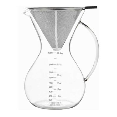 Epinox CK-1000 Çelik Filtreli Doğal Kahve Demleyicisi Chemex, 8 Cup, 1000 ml - 1