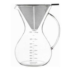 Epinox CK-1000 Çelik Filtreli Doğal Kahve Demleyicisi Chemex, 8 Cup, 1000 ml - Epinox