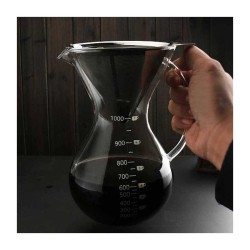 Epinox CK-1000 Çelik Filtreli Doğal Kahve Demleyicisi Chemex, 8 Cup, 1000 ml - Epinox (1)