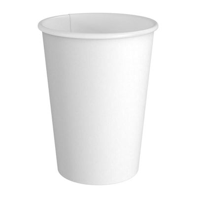 Cafemarkt Çift Katman Sıcak İçecek Karton Bardak, 12 oz, Beyaz - 1