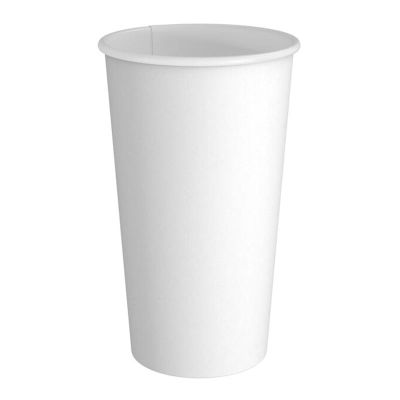 Cafemarkt Çift Katman Sıcak İçecek Karton Bardak, 16 oz, Beyaz - 1