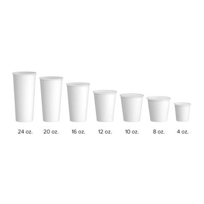 Cafemarkt Çift Katman Sıcak İçecek Karton Bardak, 8 oz, Beyaz - 3