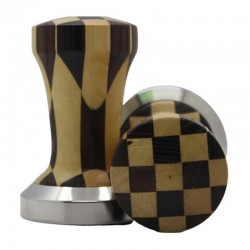 Baristic Deco Checker Tamper, 57 mm, Black - 2