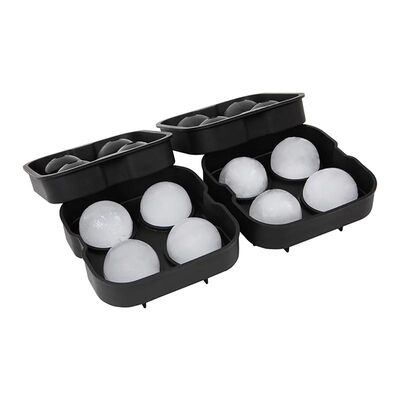 Biradlı GRV-013 Dörtlü Top Silikon Buz Kalıbı, 45x45 mm - 1