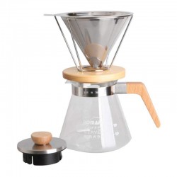 طقم قهوة بالتقطير Cafemarkt، بني - Cafemarkt