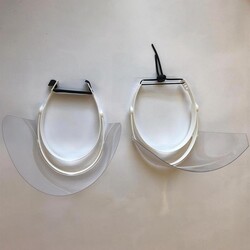 Cafemarkt Защитный козырек для лица, черная полоса - 6