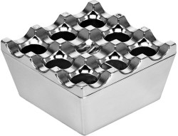 Cafemarkt Kare Kafesli Zamak Küllük, 8 cm, Krom - Cafemarkt