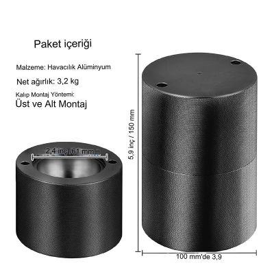 Cafemarkt Küre Buz Yapıcı Set, Siyah - 8