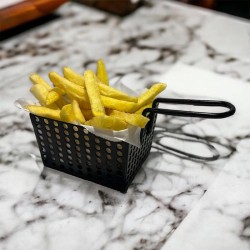 Cafemarkt Model-1 Modern Mini Potato Presentation Basket, Black - Cafemarkt (1)