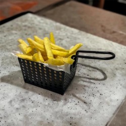 Cafemarkt Model-1 Modern Mini Potato Presentation Basket, Black - 3