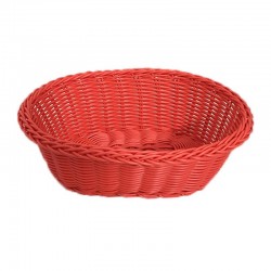 Epinox İPLS-24OK Oval Ekmek Sepeti, İnce, Plastik, 24x17x7 cm, Kırmızı - Epinox