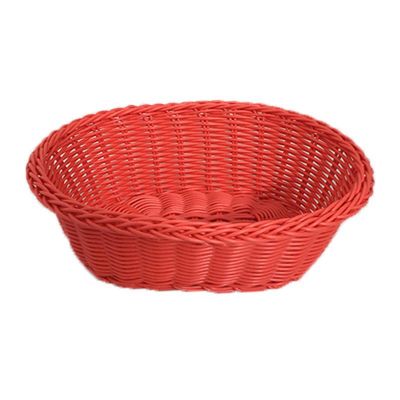 Epinox İPLS-24OK Oval Ekmek Sepeti, İnce, Plastik, 24x17x7 cm, Kırmızı - 1