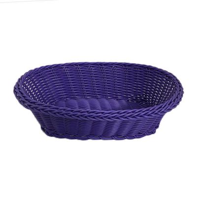 Epinox Oval Ekmek Sepeti, İnce, Plastik, 24x17x7 cm, Mor - 1