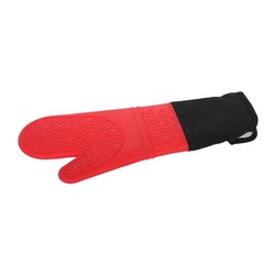 Epinox SLK-ELDK Silikon Yanmaz Fırın Eldiveni, 41.5 cm, Kırmızı - Epinox