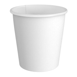 Cafemarkt Single Layer Hot Beverage Cardboard Cup, 8 oz, White - Cafemarkt