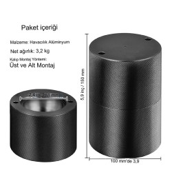 Cafemarkt Sphere Ice Maker Set, Black - 8