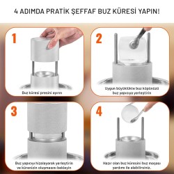 Cafemarkt Набор льдогенераторов Sphere, серебристый - 2