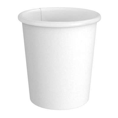 Cafemarkt Tek Katman Sıcak İçecek Karton Bardak, 4 oz, Beyaz - 1
