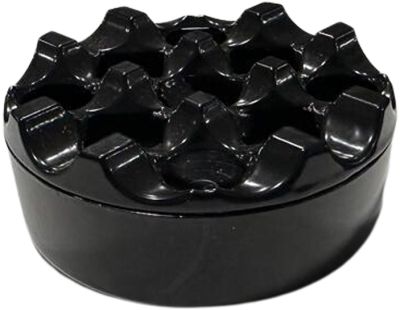 Cafemarkt Yuvarlak Kafesli Zamak Küllük, 9 cm, Siyah - 1