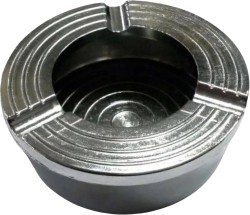 Cafemarkt Yuvarlak Zamak Küllük, 8 cm, Krom - Cafemarkt