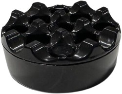 Cafemarkt Zinc Alloy Ashtray with Round Cage, 9 cm, Black - Cafemarkt