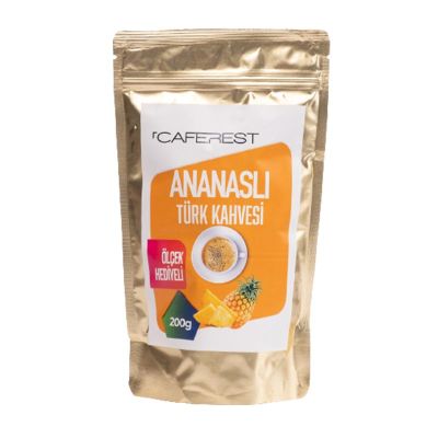 Caferest Ananaslı Öğütülmüş Türk Kahvesi, 200 gr - 1