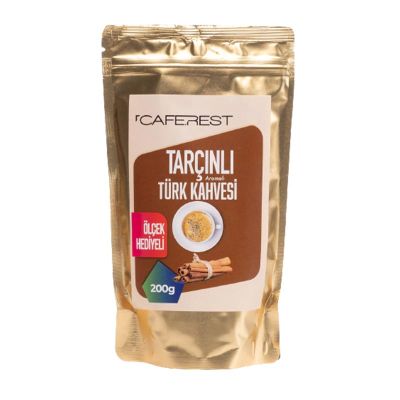 Caferest Tarçınlı Öğütülmüş Türk Kahvesi, 200 gr - 1